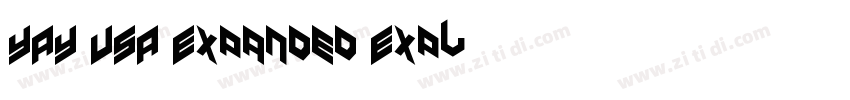 YAY USA Expanded Exp字体转换
